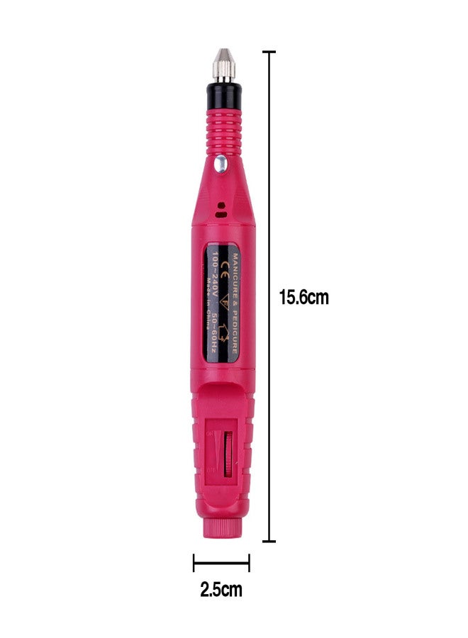 Electric Nail Drill Polish Kit 20000 RPM USB Power Nail Drill Pen Manicure Pedicure Machine with 6 Drill Bits for Home Salon Use - Image 2