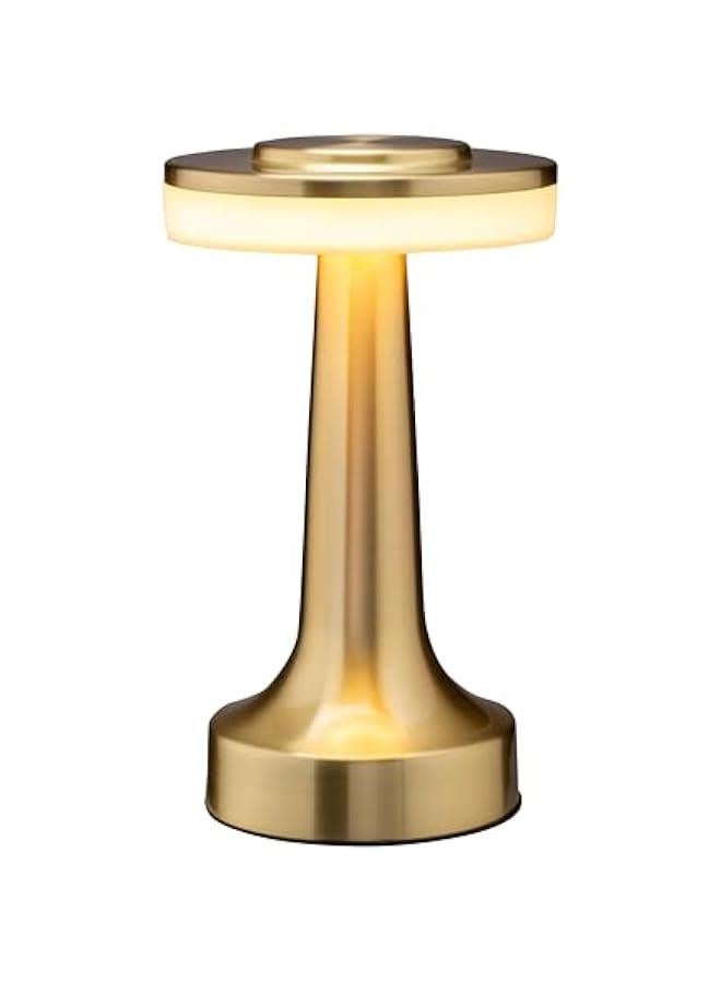 O’Bright Portable LED Table Lamp with Touch Sensor, 3-Levels Brightness, Rechargeable Battery Up to 48 Hours Usage, Night Light for Kids Nursery, Nightstand Lamp, Bedside Lamp (Gold)