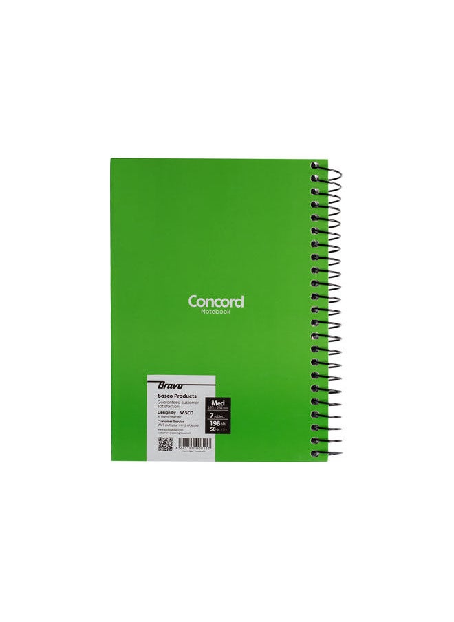 Bravo New Concord Notebook medium - 7 Subjects - Green  - Image 2