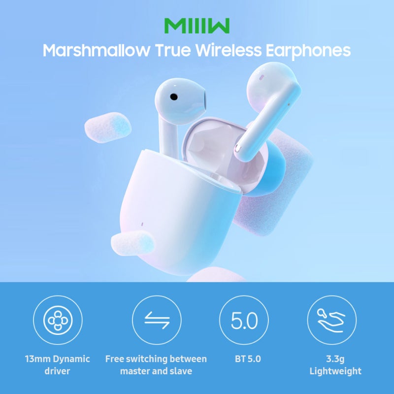 MIIIW Wireless Earbuds BT 5.0 Stable Transmission - HiFi Stereo Sound True Wireless Earphones With Built-In Microphone for Bluetooth-Enabled Devices - Image 2
