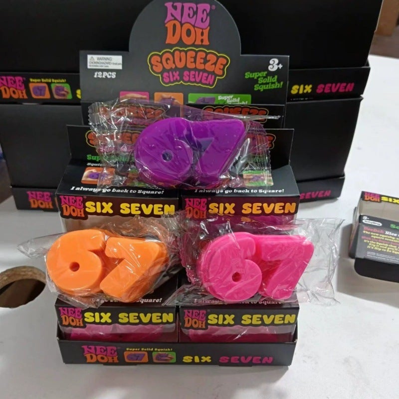 Needoh 67 Number Squishy Set Stress Relief Slow Rebound Toy - Image 2