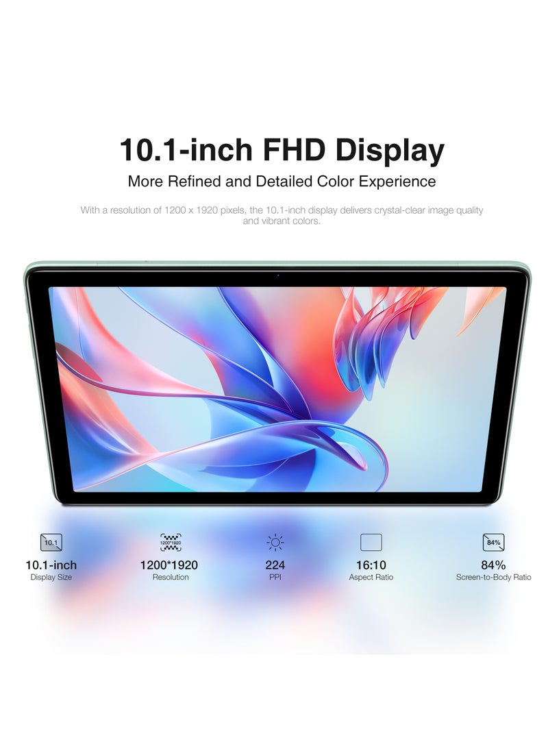 Doogee - T10S Smart Tablet 10.1-Inch FHD Display TUV Low Bluelight Android 13 Octa-Core Processor 128GB ROM 11GB(6+5) RAM 8+5MP Camera Dual SIM 4G Network 6600mAh Battery - Image 1