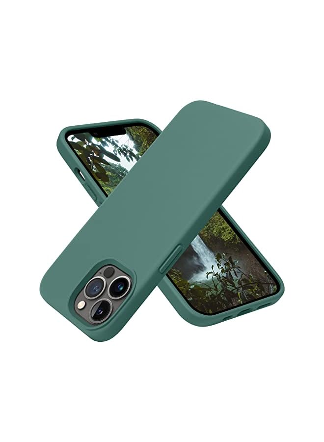 OTOFLY Designed for iPhone 13 Pro Max Case, Silicone Shockproof Slim Thin Phone Case for iPhone 13 Pro Max 6.7 inch (Midnight Green) - Image 2