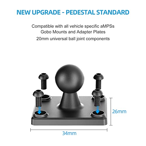 OHLPRO Heavy Duty Drill Base Tablet Holder Car Mount Dashboard for iPad/iPad mini Samsung Galaxy (All 7" - 11.5") Tablets, ipad Mount for Desks,Cars, Great for Wall, Truck, Commercial Vehicles Dash - Image 4