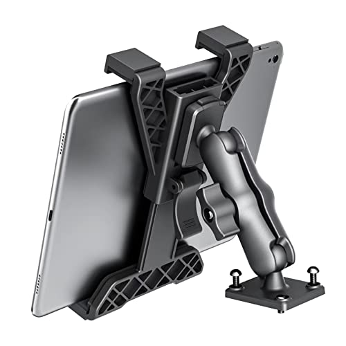 OHLPRO Heavy Duty Drill Base Tablet Holder Car Mount Dashboard for iPad/iPad mini Samsung Galaxy (All 7" - 11.5") Tablets, ipad Mount for Desks,Cars, Great for Wall, Truck, Commercial Vehicles Dash - Image 1