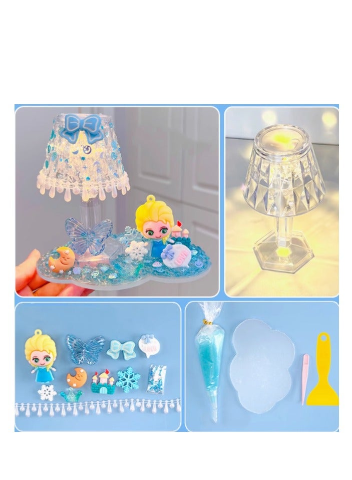 Starry Night Light Children's Girl Princess Material Pack Handmade Puzzle Toy Set - Image 1
