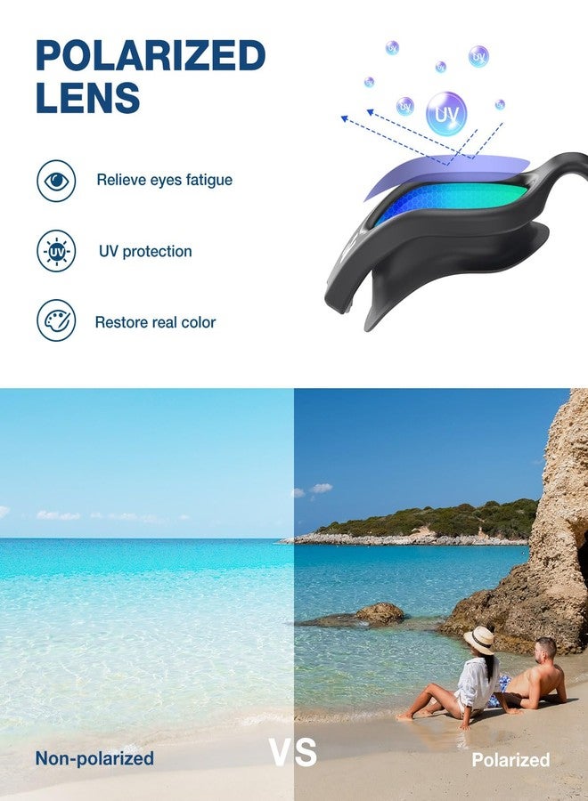 ZIONOR Swim Goggles Adult, G1 Air Polarized Anti-Fog Swimming Goggles for Women Men, Soft Silicone Strap, Outdoor - Image 2
