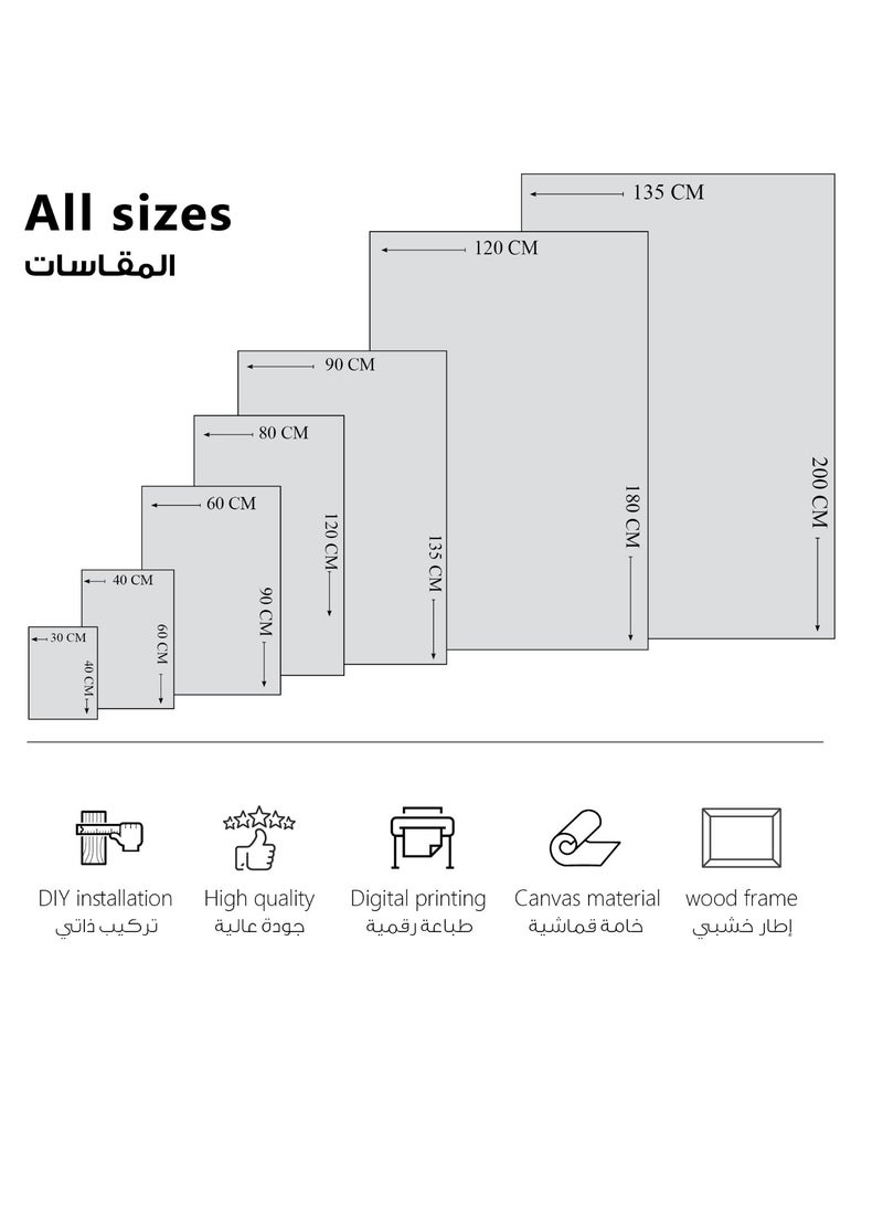 مودكلاس لوحة جدارية كانفس بتصميم تجريدي - Image 3