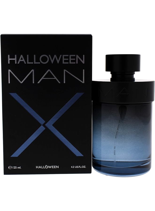 هالوين مان اكس للرجال 4.2 أونصة ماء تواليت بخاخ 125 مل أزرق أسود - Image 1