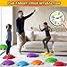 HYES Stepping Stones for Kids 12PCS NonSlip Balance Steps Stones for Toddler 13 Obstacle Courses Sensory Toys Coordination Game Gift for Boys Girls Indoor Outdoor Play Ages 35 - Image 4