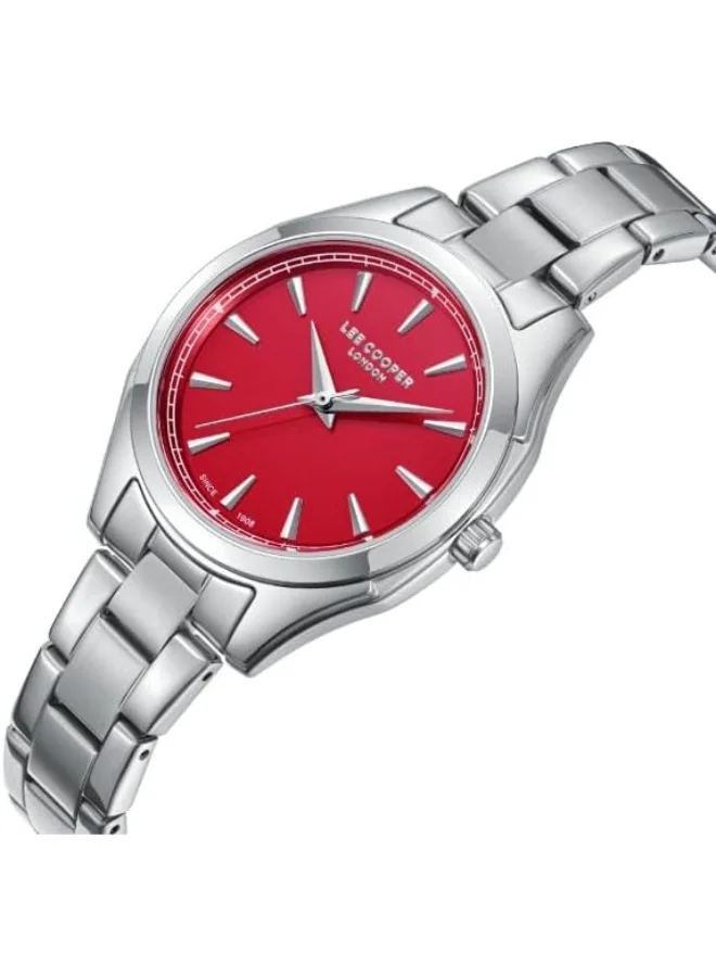 لي كوبر LEE COOPER Women Analog Red Dial Watch - LC08006.380