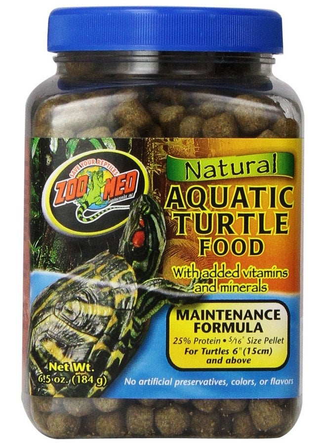 Zoo Med Natural Aquatic Turtle Food, 6.5 Ounce, Maintenance Formula - Image 1