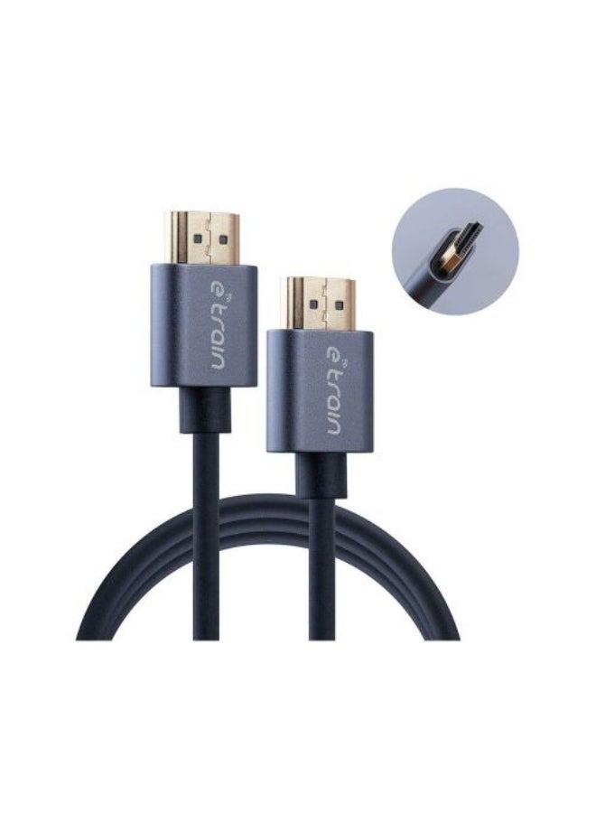 Etrain HDMI to HDMI Round Cable 4K Gold Plated 1.5M - Image 1