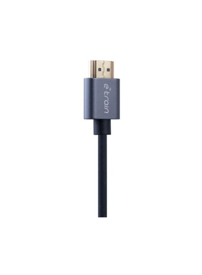Etrain HDMI to HDMI Round Cable 4K Gold Plated 1.5M - Image 2