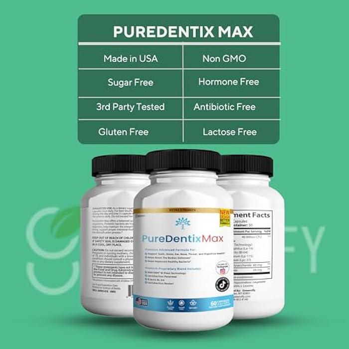 GREENVIFY DentimPure Max Extra Strength Probiotic Supplement with 40 Billion CFU – Supports Teeth, Gums, Ear, Nose, Throat & Digestive Health – 60 Capsules (1) - Image 5