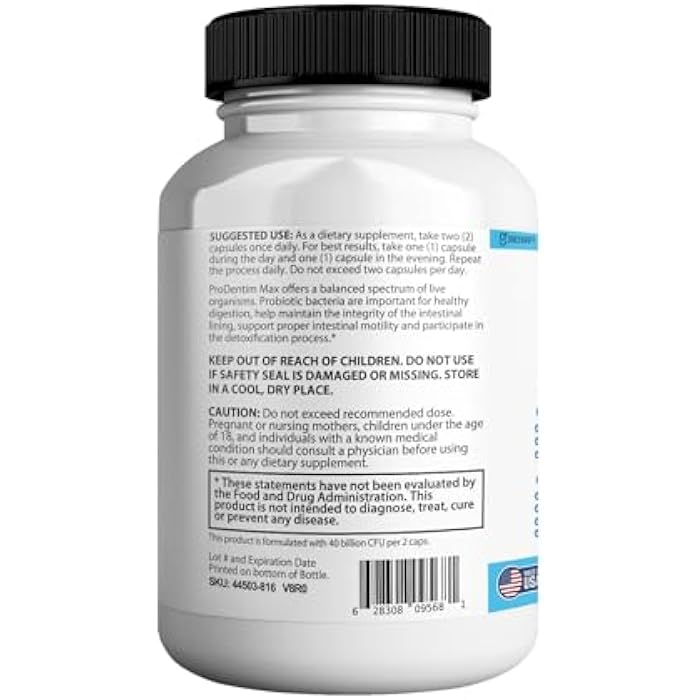 GREENVIFY DentimPure Max Extra Strength Probiotic Supplement with 40 Billion CFU – Supports Teeth, Gums, Ear, Nose, Throat & Digestive Health – 60 Capsules (1) - Image 4