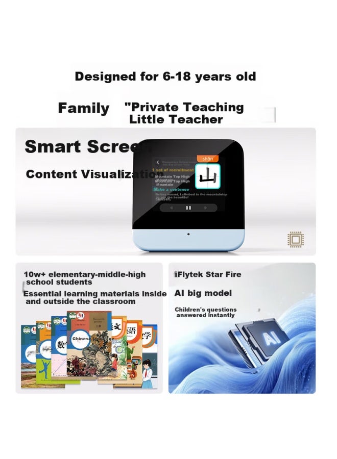Cat Prince Keda Xunfei Intelligent Alarm Clock Time Manager Ai Self-discipline Punch Card Student Synchronous Textbook High School Student Special Timer Stopwatch Electronic Clock Desktop - Image 2