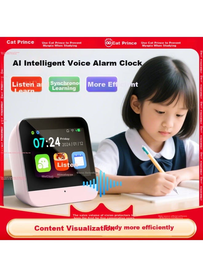 Cat Prince Keda Xunfei Intelligent Alarm Clock Time Manager Ai Self-discipline Punch Card Student Synchronous Textbook High School Student Special Timer Stopwatch Electronic Clock Desktop - Image 1
