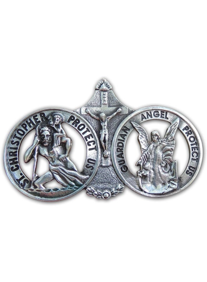 Cathedral Art St. Christopher Visor Clip, One Size, Silver - Image 1