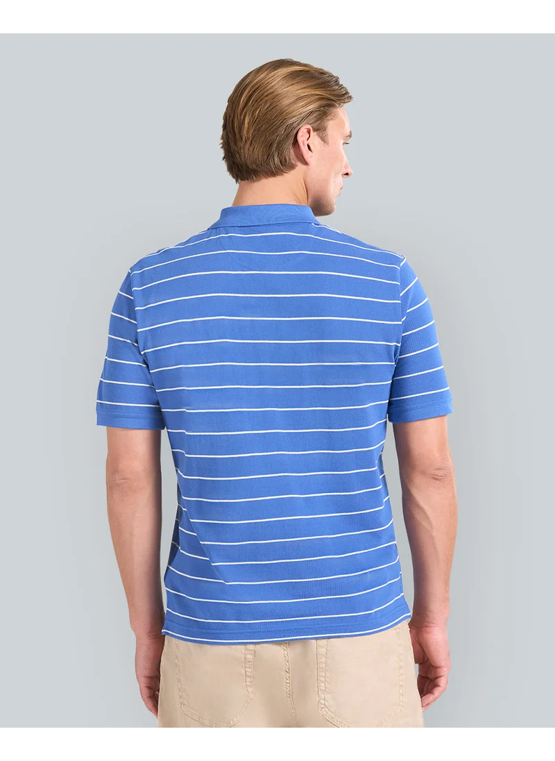 غانت Gant Striped Short Sleeve Polo For Men (Green & White)