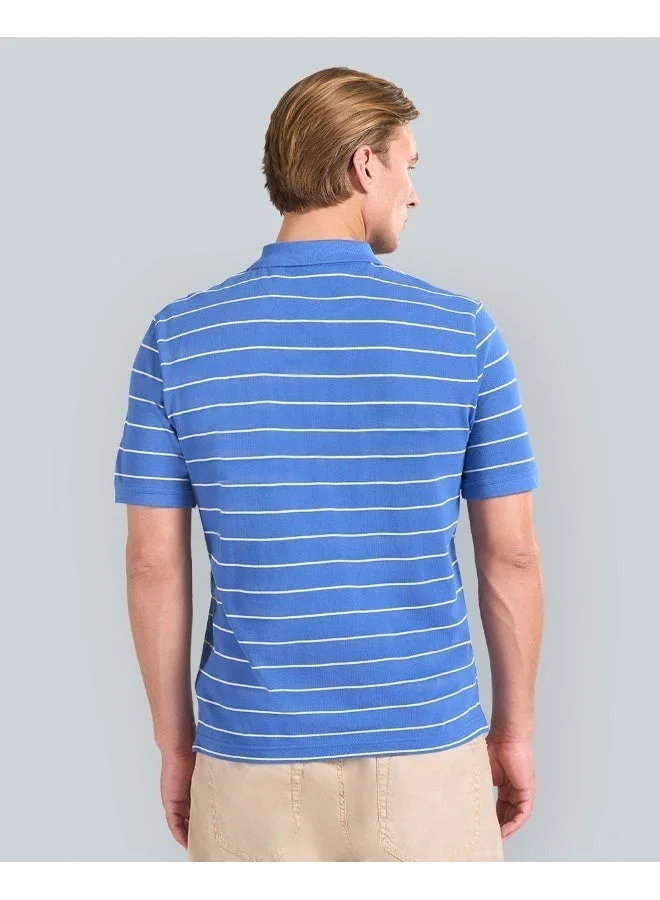 GANT Gant Striped Short Sleeve Polo For Men (Green & White)