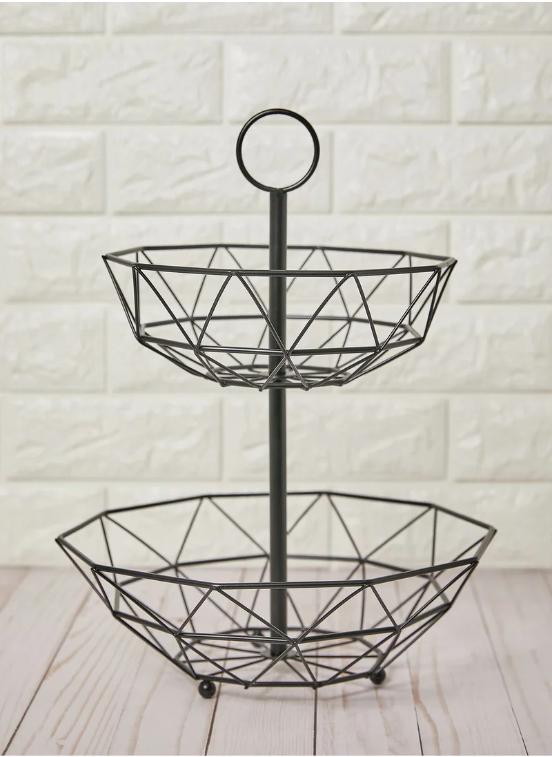 present time 2-Tier Countertop Fruit Basket Stand