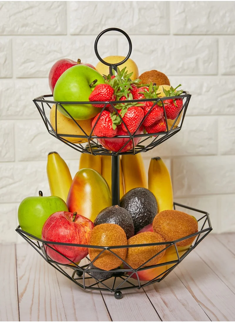 present time 2-Tier Countertop Fruit Basket Stand