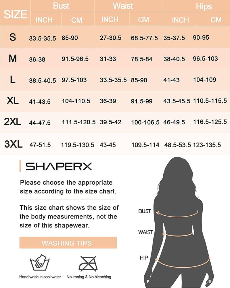 SHAPERX Shapewear for Women Tummy Control Open Bust Thigh Slimmer Body Shaper, SZ2490293-Beige-XL - Image 3