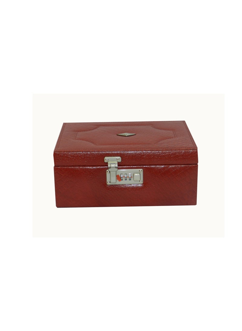 LAVERI LEATHER - Laveri Jewellery Box Ring Necklace Earring Bracelet Storage Box Leather Multifunction Jewelry Organizer Box - Image 1