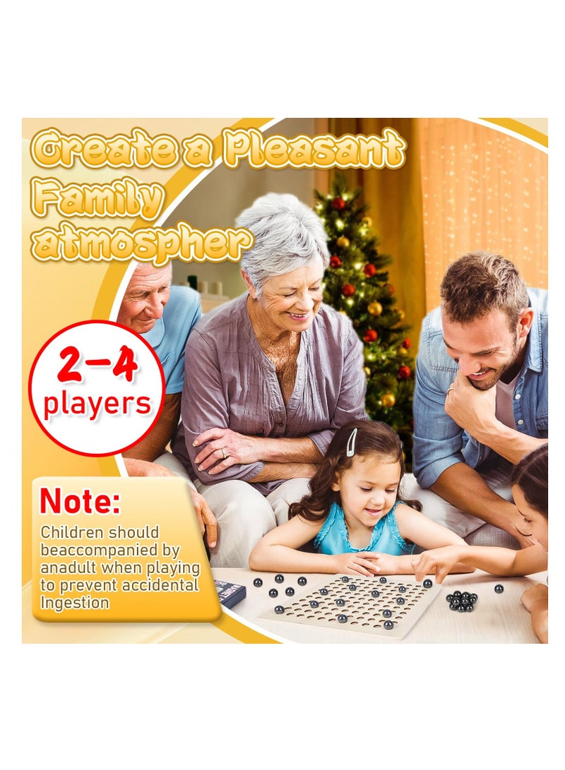 SYOSI Magnetic Chess Game, Magnet Chess Board Game, Infinity Game Table Magnetic Balls, Travel Chess Stones Set Party Supplies for Family Gathering(B) - Image 4