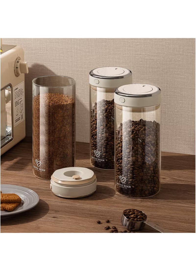 RUIYADA Vacuum Sealed Coffee Canister Coffee Container with One-Way CO2 Valve and Freshness Tracker, Perfect for Coffee Bean Storage,1700ml Large Capacity - Image 5