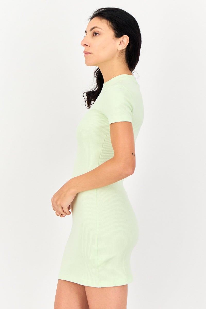 PUMA Women Tight Fit Ribbed Outdoor Dress, Pistachio - Image 2