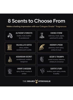 The Beard Struggle Night Liquid Elixir Beard Oil - Silver Collection - Alfheim's Forests - Softens, Moisturizing, & Healthier Beard Growth - Vegan-Friendly Beard Growth Oil (1 Fl oz)  - Image 3