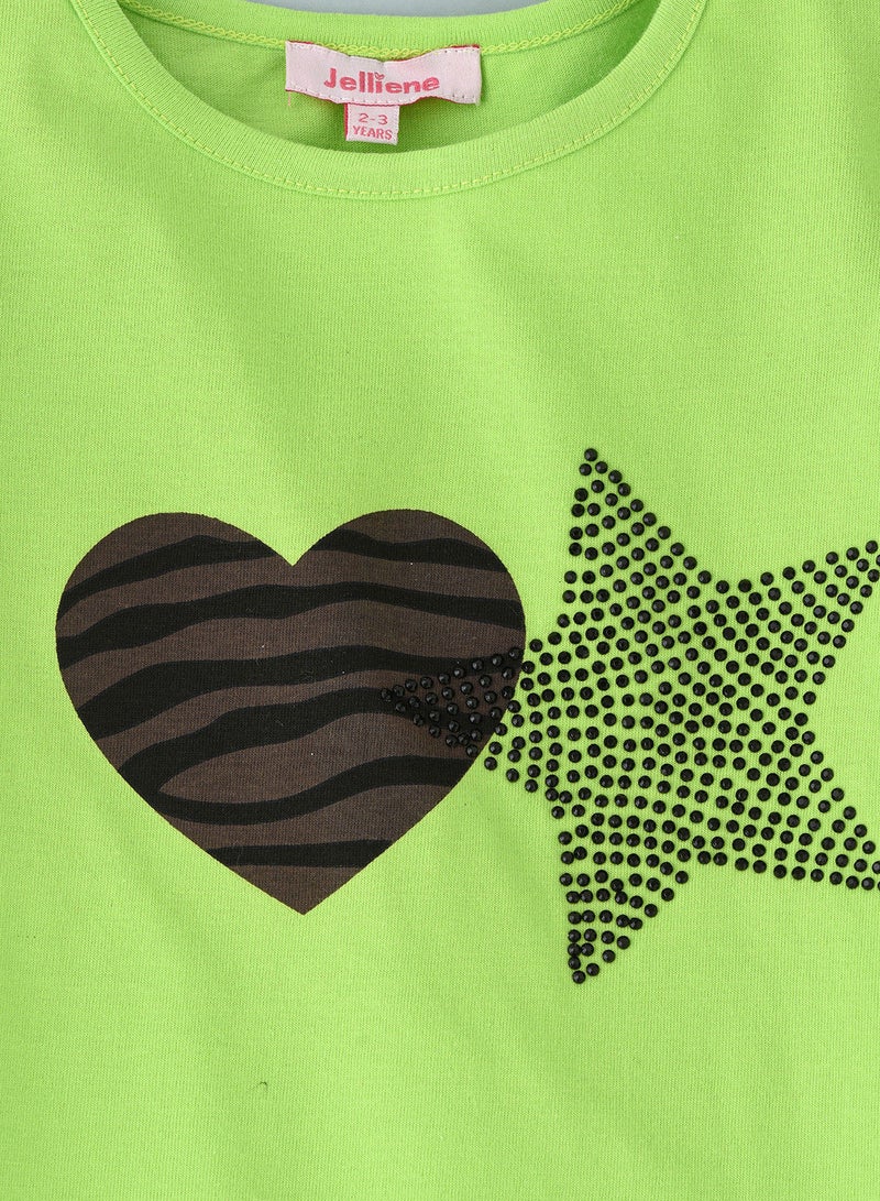 Jelliene Knit T-Shirt With Print - Image 3