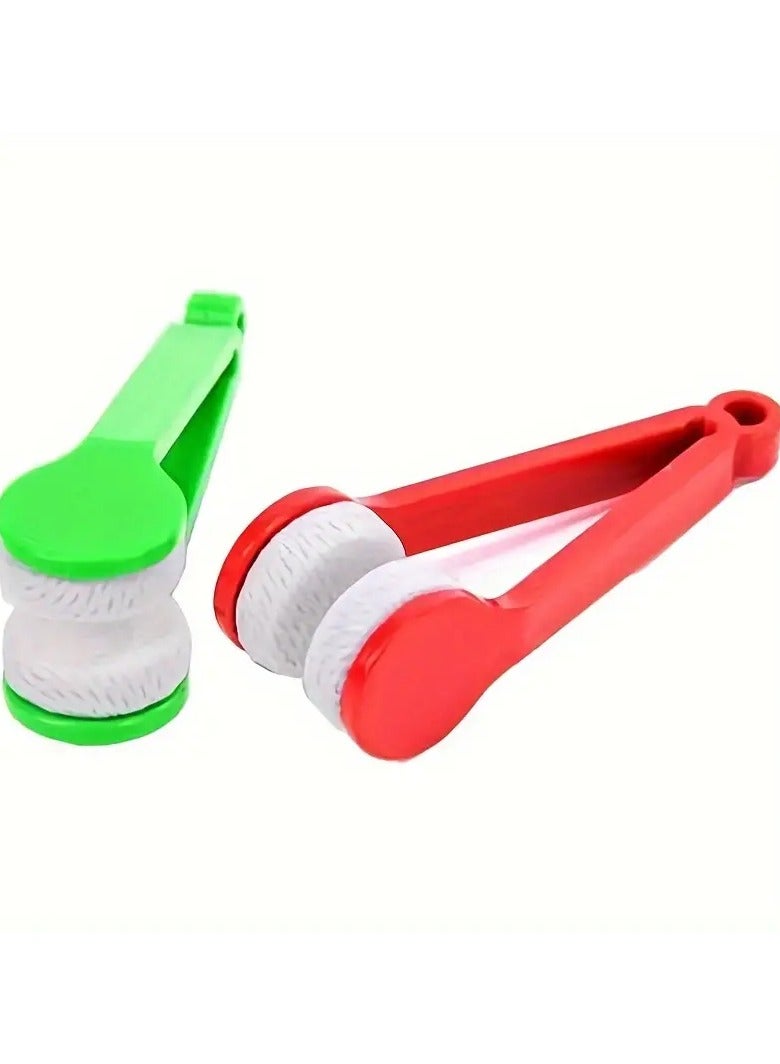 جلوسكي فرشاة تنظيف النظارات من الألياف الدقيقة المحمولة سهلة التنظيف-نظارات الأزياء متعددة الوظائف والنظارات مسح، دائم وفعال - Image 4