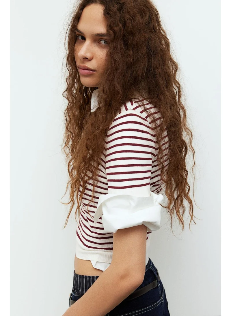 H&M Fine-knit T-shirt