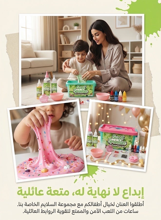 Beauenty Sweet Sprinkles Ice Cream Slime Kit - Complete Slime Making Kit for Butter, Cloud & Foam Slimes, Stress Relief Slime Toy & Ideal Gift for Kids Ages 8+ - Image 5
