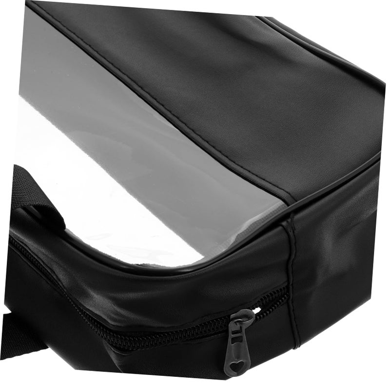 Large Capacity 3Pcs Zippered Makeup Bag Set Semitransparent Travel Cosmetic Organizer with Handle - Image 4