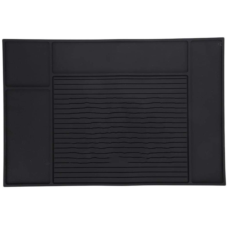 woobles 30x45cm Barber Mat, Hairdressing Tool Non-Slip Mat Anti-Skid Pad Storage Organizer for Clippers Mat Sink Mat and Beauty Salon Station Pad Hair Salon Use - Image 5