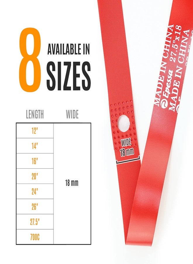Epessa Bike Bicycle Rim Strip Rim Tape Fits Size 12" 14",16",20",24" 26", 27.5", 700C-A Pair - Image 5