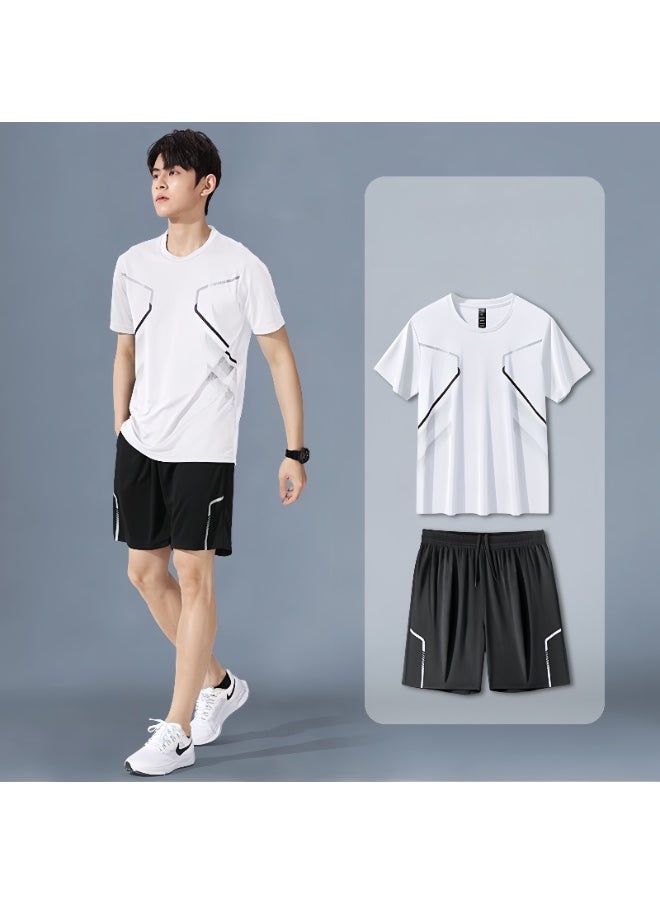KUYING Fitness Ice Silk Speed Drying Sportswear Set  - Image 1