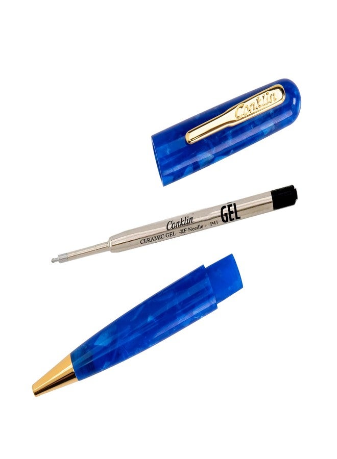 Conklin All American Gel Pen Lapis Blue | Luxury Gel Pen with Refillable Ink | Elegant Design, Smooth Writing, Premium Quality - Image 3