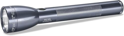 MagLite ML50L 3Cell C LED Flashlight Adjustable Beam High Low Modes WaterResistant Gray - Image 1