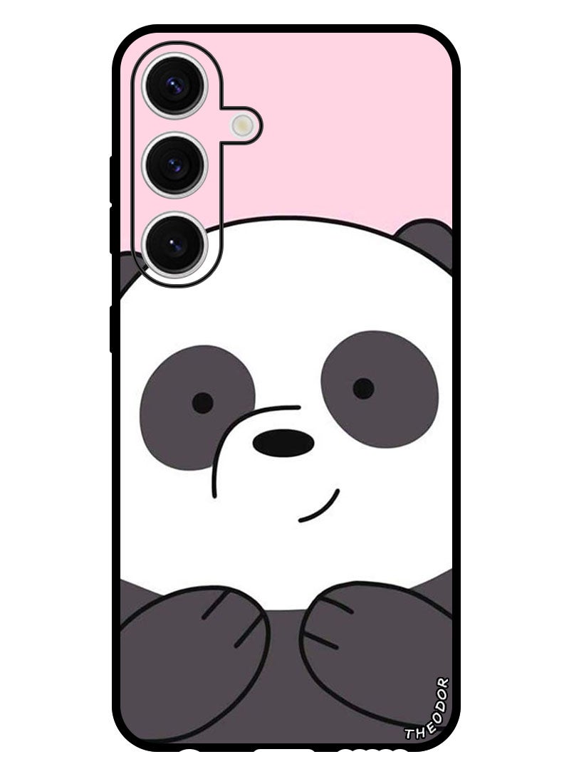 Theodor Protective Case Anti Scratch Shock Proof Bumper Cover For Samsung Galaxy S24 Plus Panda Smiling - Image 1