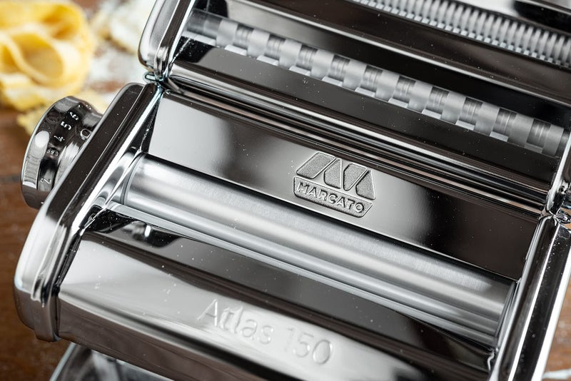Marcato Made in Italy Atlas 150 Design Manual Pasta Maker Machine, Chrome Steel. Makes Lasagna, Fettuccine & Tagliolini - Image 5