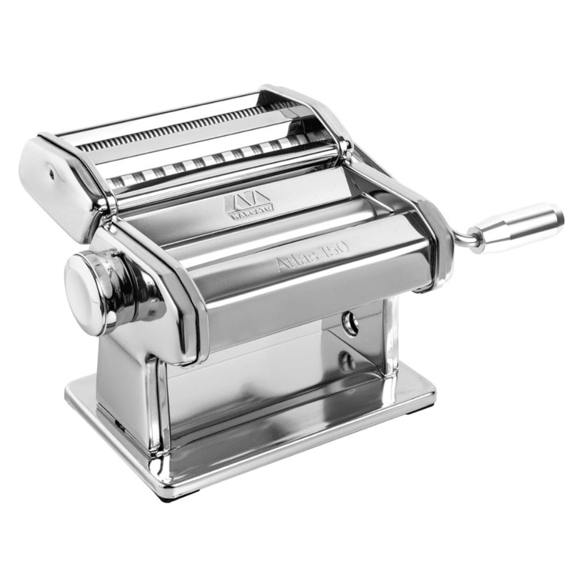 Marcato Made in Italy Atlas 150 Design Manual Pasta Maker Machine, Chrome Steel. Makes Lasagna, Fettuccine & Tagliolini - Image 4