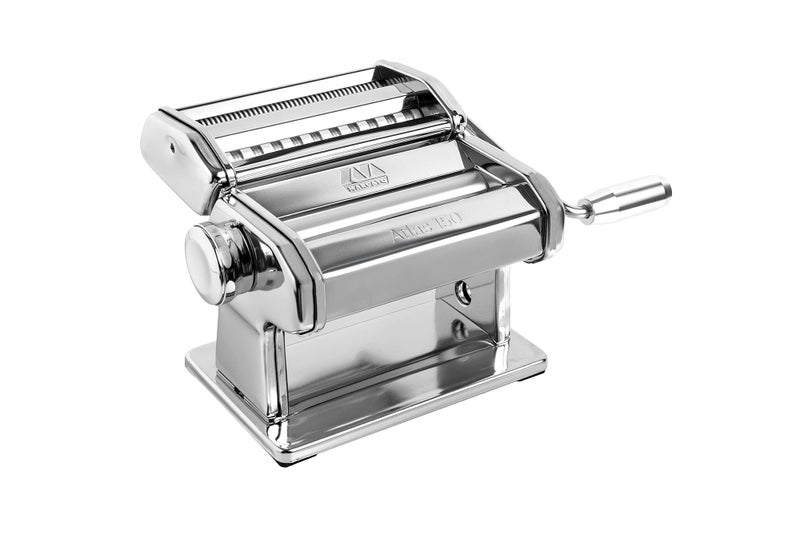 Marcato Made in Italy Atlas 150 Design Manual Pasta Maker Machine, Chrome Steel. Makes Lasagna, Fettuccine & Tagliolini - Image 1