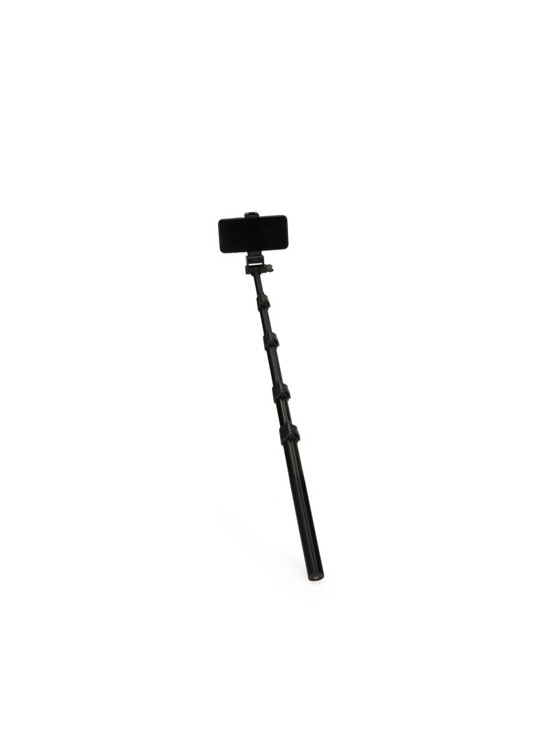 Jmary MT39 61inch Aluminum Extendable Cell Phone Tripod Stand with Selfie Stick Tripod and Phone Clip - Image 3
