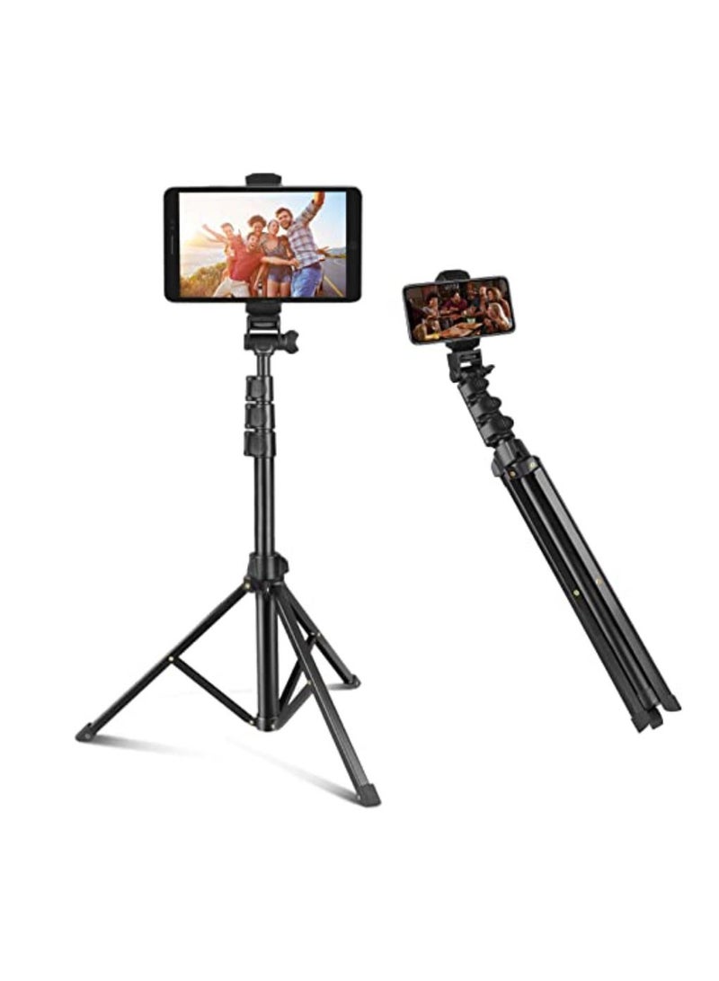 Jmary MT39 61inch Aluminum Extendable Cell Phone Tripod Stand with Selfie Stick Tripod and Phone Clip - Image 4