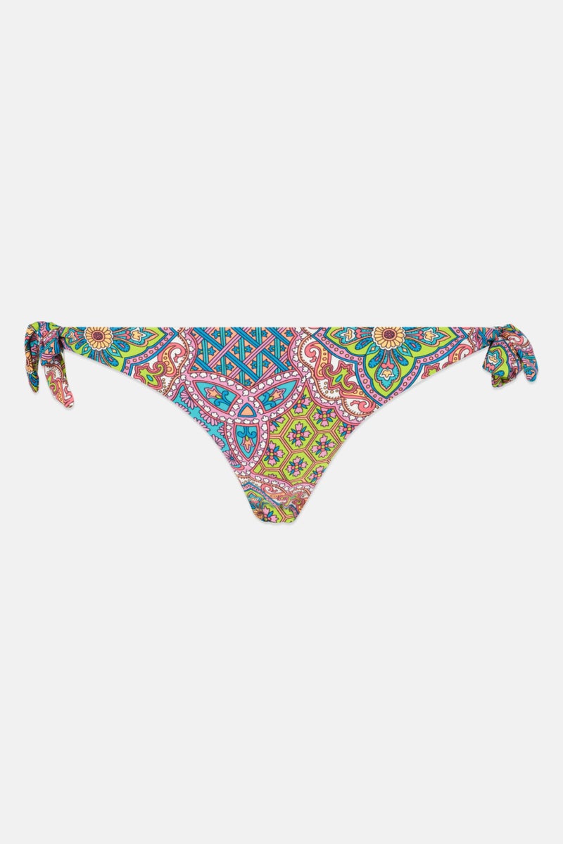 Billabong Women Floral Print Bikini Bottom, Multicolor - Image 2